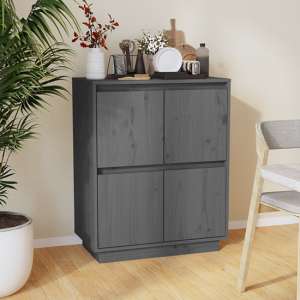 Paolo Pinewood Sideboard With 4 Doors In Grey - UK