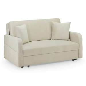 Paralia Fabric 2 Seater Sofa Bed In Beige