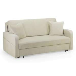 Paralia Fabric 3 Seater Sofa Bed In Beige