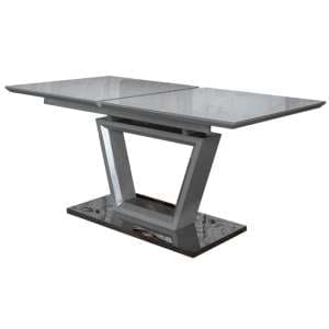 Parisa Extending High Gloss Dining Table In Grey
