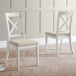 Pacari Grey Wooden Dining Chairs In Pair