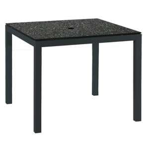 Pengta Outdoor 90cm Ceramic Dining Table In Slate and Charcoal - UK