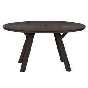 Pengta Outdoor Round 150cm Ceramic Top Dining Table In Slate