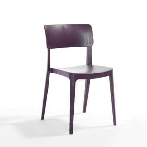 Peyton Polypropylene Side Chair In Purple - UK