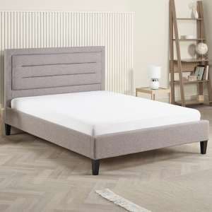 Picasso Fabric Double Bed In Grey Marl - UK