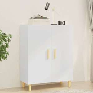 Pirro Wooden Sideboard With 2 Doors In White - UK