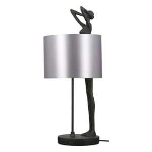 Polyp Lady Table Lamp In Silver And Black - UK