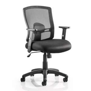 Portland Task Black Back Office Chair With Black Seat - UK