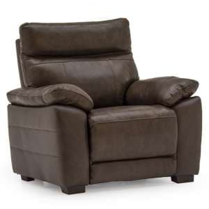 Posit Leather 1 Seater Sofa In Brown