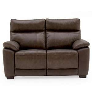 Posit Leather 2 Seater Sofa In Brown