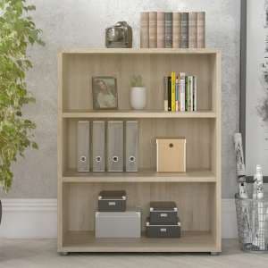 Prax Wooden 2 Shelves Home And Office Bookcase In Oak