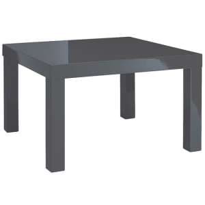 Purer High Gloss End Table In Charcoal