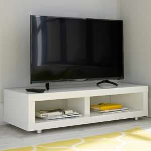 Purer High Gloss TV Stand In White