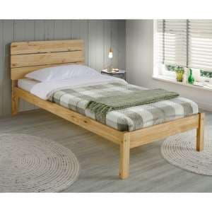 Ravello Wooden Single Bed In Waxed Pine - UK