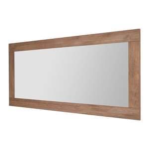 Raya Wall Mirror With Mercury Wooden Frame - UK