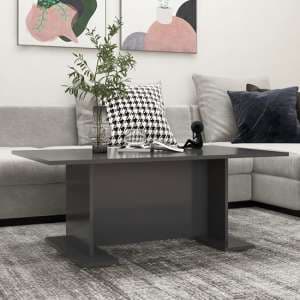 Rayya Rectangular Wooden Coffee Table In Grey