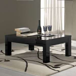 Regal Coffee Table Rectangular In Black With High Gloss Lacquer