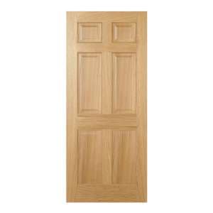 Regency 6 Panels 2032mm x 813mm Internal Door In Oak - UK