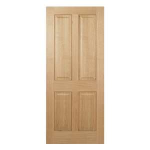 Regent 4 Panels 2032mm x 813mm Internal Door In Oak - UK