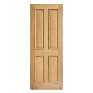 Regent Raised 2040mm x 726mm Internal Door In White Oak - UK
