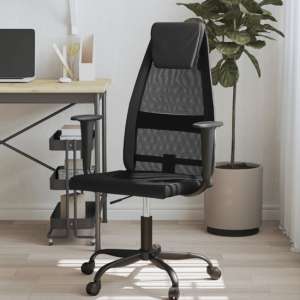 Repton Mesh Fabric Home And Office Chair In Black - UK