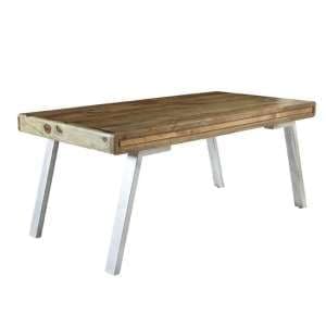 Reverso Large Wooden Dining Table In Two Tone Oak - UK