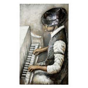 Rhythm And Blues Picture Metal Wall Art In Multicolor - UK
