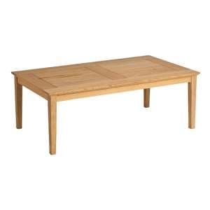Robalt Outdoor Wooden Coffee Table In Natural - UK