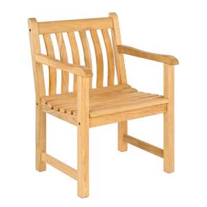 Robalt Outdoor Broadfield Wooden Armchair In Natural