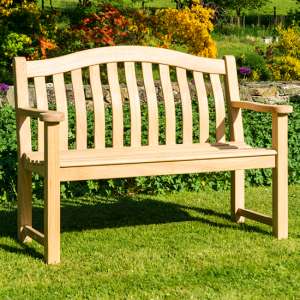 Robalt Outdoor Turnberry Wooden 4ft Seating Bench In Natural - UK