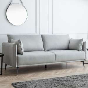 Rania Fabric 3 Seater Sofa In Palmira Wool Effect - UK