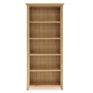 Romero Large Wooden Bookcase In Natural - UK