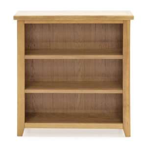 Romero Low Wooden Bookcase In Natural - UK
