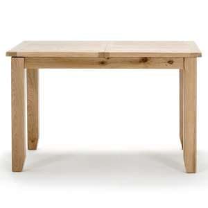 Romero Rectangular Wooden Dining Table In Natural - UK