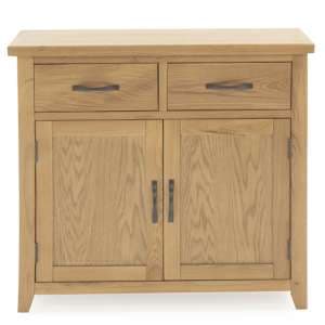 Romero Wooden Sideboard With 2 Doors 2 Drawers In Natural - UK