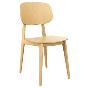 Romney Wooden Dining Chair In Natural Oak