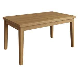 Rosemont Extending 160cm Wooden Dining Table In Rustic Oak - UK