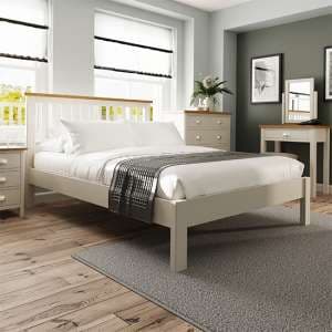 Rosemont Wooden King Size Bed In Dove Grey - UK