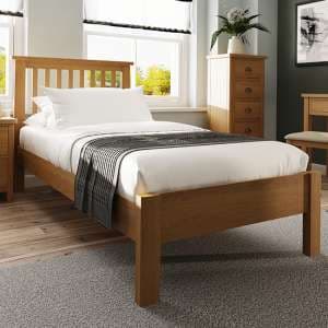 Rosemont Wooden Single Bed In Rustic Oak