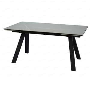 Rostock Extending Stone Dining Table Small In Amani Grey - UK