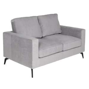 Roswell Upholstered Fabric 2 Seater Sofa In Grey
