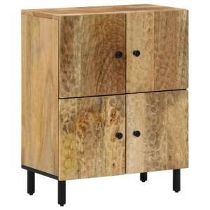 Rother Mango Wood Storage Cabinet With 4 Doors In Natural - UK