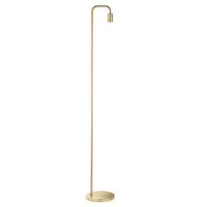 Rubens Steel Floor Lamp In Satin Brass - UK