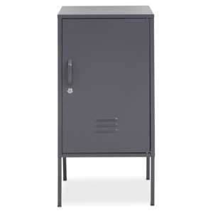 Rumi Metal Locker Storage Cabinet With 1 Door In Grey
