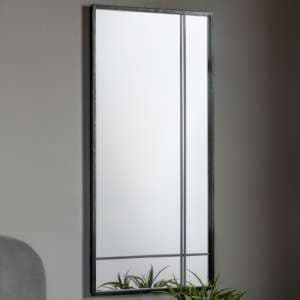 Ruzizi Rectangular Wall Mirror In Black Frame - UK