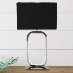 Sadr Crystal Glass Detail Table Lamp With LED Base