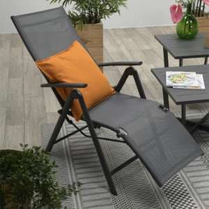 Salosta Reclining Relax Armchair In Carbon Black - UK