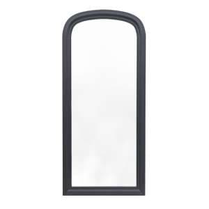 Salta Arch Wall Mirror In Lead Wooden Frame - UK
