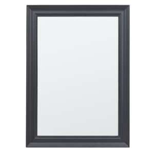 Salta Large Wall Mirror In Lead Wooden Frame - UK