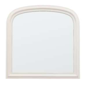 Salta Overmantle Wall Mirror In Stone Wooden Frame - UK